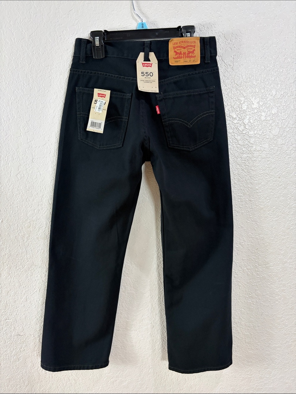 Levi's 550 Relaxed ,Loose through thigh tapered Leg ,Size 14Reg,Jeans in Black - Picture 1 of 17